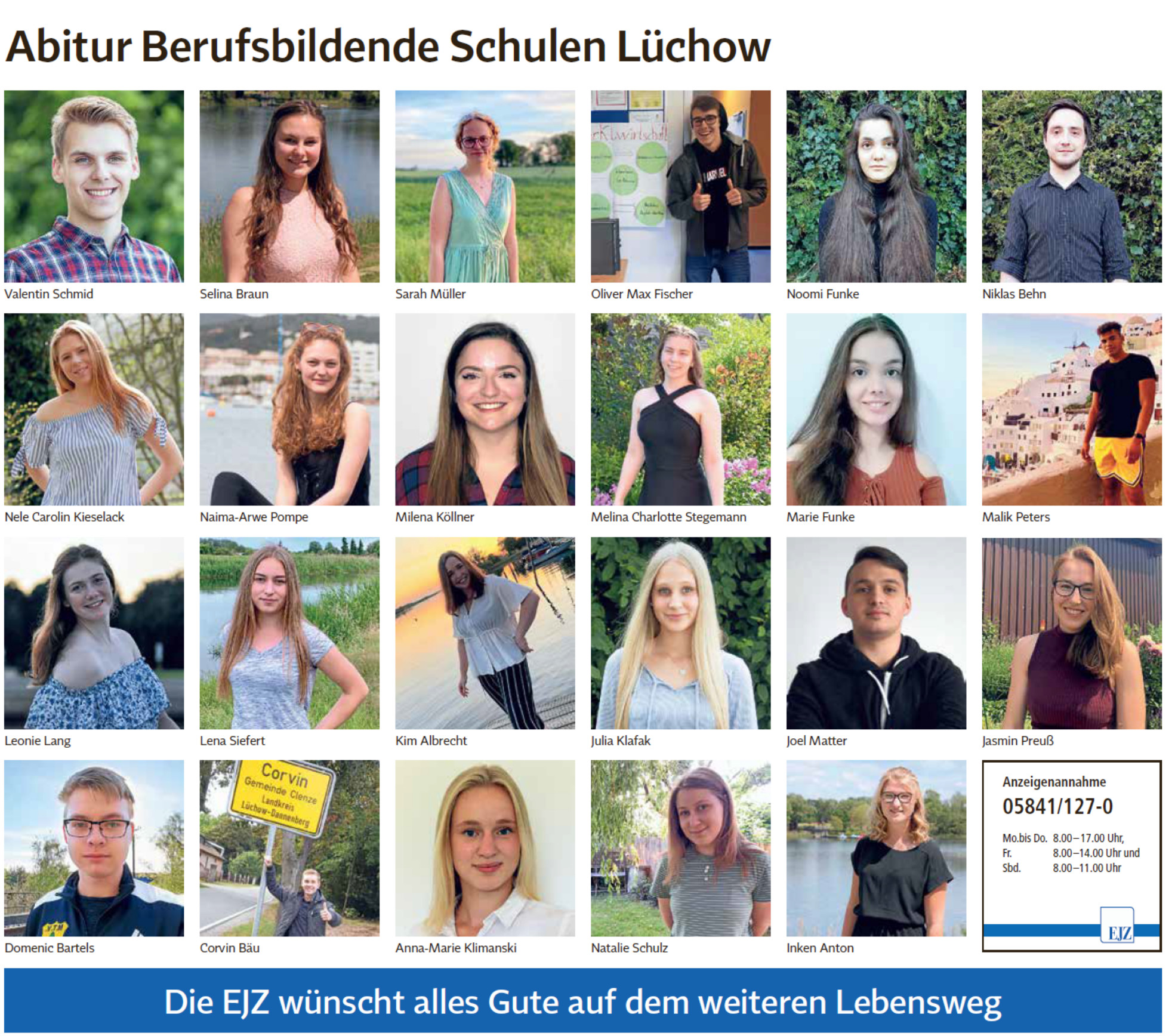 Schul- und Berufsabschlüsse 2020 an den BBS Lüchow